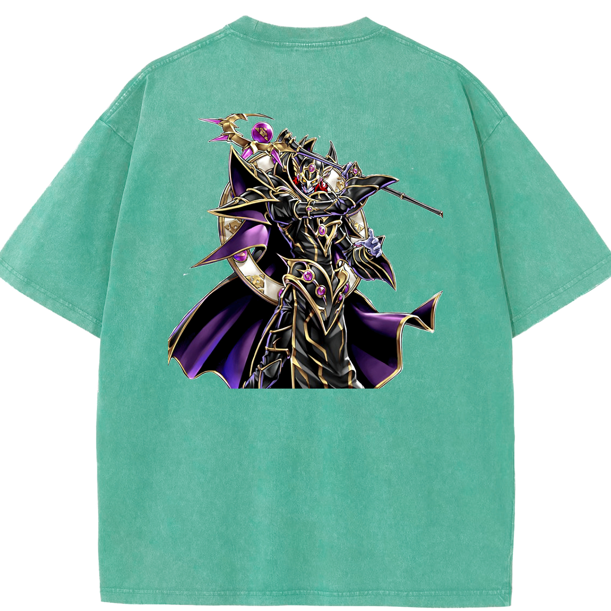（画像用） 遊☆戯☆王 Yu-Gi-Oh! 綿100% ヴィンテージ風 半袖Tシャツ（背面プリント）